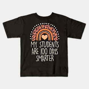 My Students Are 100 Days Smarter 100Th Day Of School Teacher Kids T-Shirt